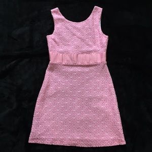 Girls pink lace summer dress